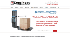 Desktop Screenshot of cousineaupackaging.com